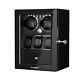 Automatic 2 Watch Winder With 3 Watches Box Display Storage With White Led Light