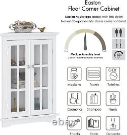 Bathroom Corner Storage Cabinet, Floor Display Storage Cabinet