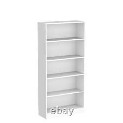 Bookshelves and Bookcases Floor Standing tall bookcase 5 Tier Display Storage