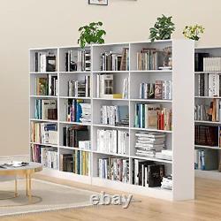 Bookshelves and Bookcases Floor Standing tall bookcase 5 Tier Display Storage