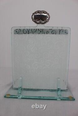 Brighton Jewelry Necklace Stand Rack Display Silver Plated Plaque