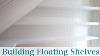 Building Floating Shelves White Painted Storage Shelf Units