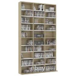 CD DVD Storage Shelf Rack Media Tower Stand Video Game Organizer Cabinet Display