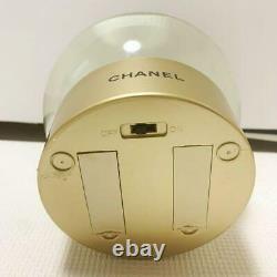 CHANEL SNOW GLOBE XL White Christmas Tree Gold AA batteries for store displays