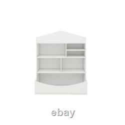 Children's Multi-Functional 7Shelf Bookcase Storage Display Rack Organizer White