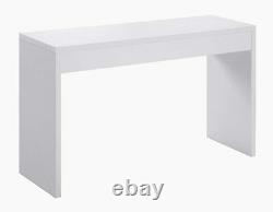 Console Table Desk Vanity Home Entryway Hall Storage Display Furniture White