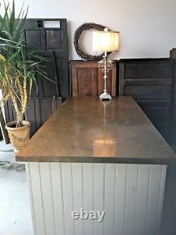 Copper top kitchen or laundry room island beverage bar store display