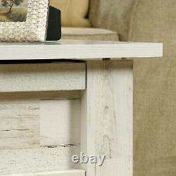 Country Farmhouse Lift-Top Coffee Table Display Storage Desk Distressed White