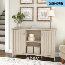 County Cottage Accent Storage Cabinet Console Table Display Storage Off-White