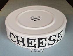 Dairy Supply London CHEESE slab white ware store display 9 1/4 early 20th cent