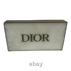 Dior Counter Store Display White Marble Gold Tone
