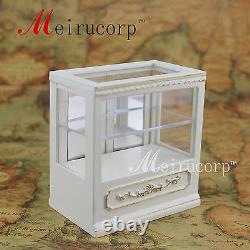Dollhouse 1/12th Scale Miniature furniture Hand white Store display cabinet set