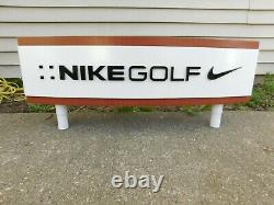 Double Sided Nike Golf Store Sign Display 30 x 12 With Legs