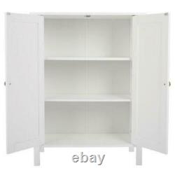 Floor Storage Cabinet Wooden Display Bookcase Free Standing Furniture Organizer