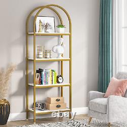 Freestanding Display Rack 4-Tier Open Bookshelf Storage Shelves for Home Bedroom