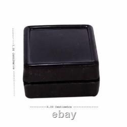 Gem Display Box Storage 3x3cm. Black Glass Gemstone Gem Display Box Free Shipping