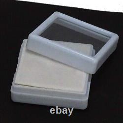 Gem Display Box Storage 3x3cm. White Glass Gemstone Gem Display Box Free Shipping