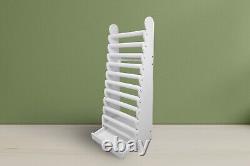 Giant 10-Tier White Wood Bracelet Display Stand 43.5 Tall Free Ship