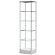 Glass Display Showcase Cabinet 4-shelf With Lock For Living Room, Office