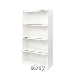 Glass Door Display Cabinet Floor Standing Against Wall Storage Cabinet Bookshelf