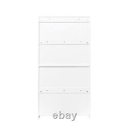 Glass Door Display Cabinet Free Standing Against Wall Storage Cabinet Bookshelf