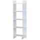 Honey Joy 5-tier Bookcase Standing Storage Shelf Room Display Rack White Finish