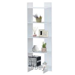 HONEY JOY 5-Tier Bookcase Standing Storage Shelf Room Display Rack White Finish