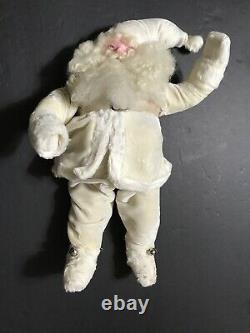 Harold Gale Santa Claus 1950's Rare White Velvet Suit 15 Store Display Clause