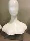 Head To Shoulders Table Display Mannequin Retail Store Jewelry Hat Matte White