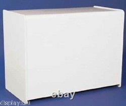 High Class 1200mm White Effect Wooden Counter Shop Display Till Sales Storage