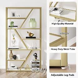 Home Office Bookcase Display Shelf Organizer with 7 Shelves Storage Multi-Usage