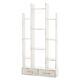Ivinta Tall Bookshelf With 12 Open Shelves, Storage Display Rack With 2 Drawers