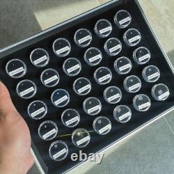 Jewelry Gemstone Display Case Foam Round Gem Jar Liner Storage Tray Insert