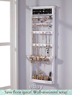 Jewelry Organizer Holder Door Hanging, Wall Mount Jewlery Storage, Display for N