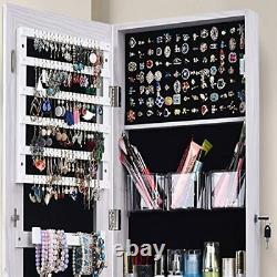 Jewelry Organizer Jewelry Cabinet, Full Screen Display View Larger White
