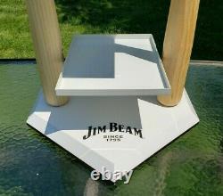 Jim Beam Promo Store Display Shelf Baseball Theme Bat Homeplate Wood Metal