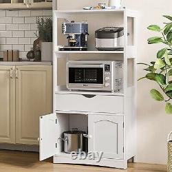 Kitchen Sideboard Storage Cabinet with Drawer & Shelves Display Cabinet for Home