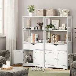 Kitchen Sideboard Storage Cabinet with Drawer & Shelves Display Cabinet for Home