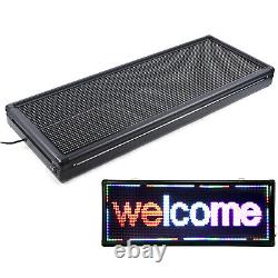 LED 3-color Store Bar Sign Scrolling Message Display Banner Board 40 X 15 INCH