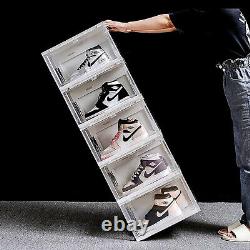 LED Shoe Box Stackable Light Up Sneaker Display Collection Storage Organizer XL