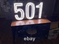 LEVI'S 501 Jeans Retail Store Display Advertising Sign Neon 36 x 22 x 8