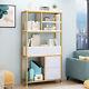 Large 6 Tier Bookshelf Modern Bookcase Display Rack And Storage Shelf Cabinet