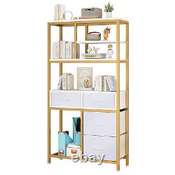 Large 6 Tier Bookshelf Modern Bookcase Display Rack and Storage Shelf Cabinet