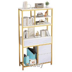 Large 6 Tier Bookshelf Modern Bookcase Display Rack and Storage Shelf Cabinet