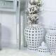 Large White Ginger Jar Storage Decor Display Lattice Home Decoration Vase Lid