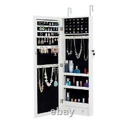 Large capacity jewelry collection cabinet display jewelry storage mirror cabinet