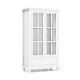 Living Room Display Bookcase Organizer Storage Cabinet With 2 Tempered Glass Doors