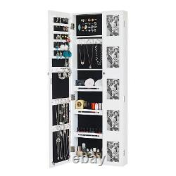 Long Mirror Jewelry Cabinet Free Standing Armoire Storage Organizer Multi style