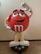 M&m Candy Large Store Display Red Character Wearing White Shoes/gloves On Wheels