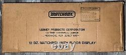Matchbox Superfast Roman Numeral Original Store Floor Display Case Box No Cars